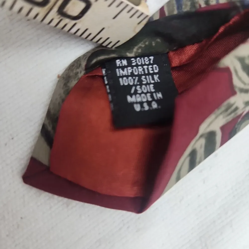 Tie Peanuts Jungle Joe Silk Necktie Snoopy Woodstock Safari 1965 Vintage